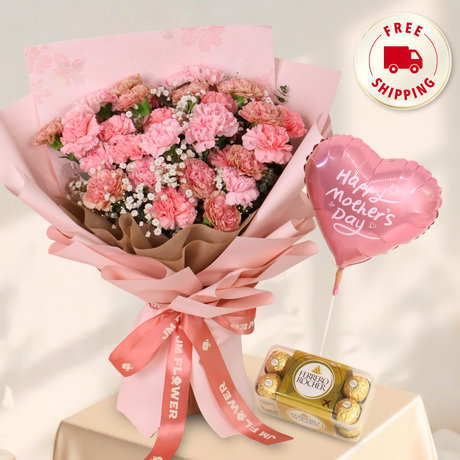 Gentle Devotion (33 Carnations) - Mother's Day Bouquet