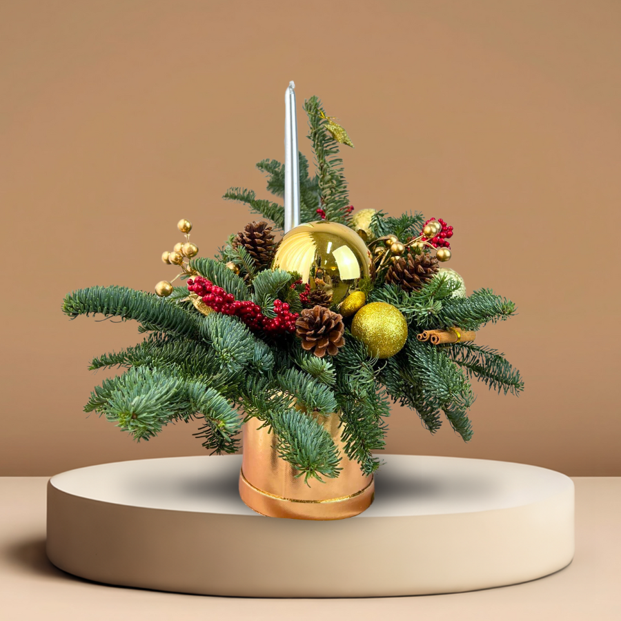 Gilded Glow - Christmas Arrangement