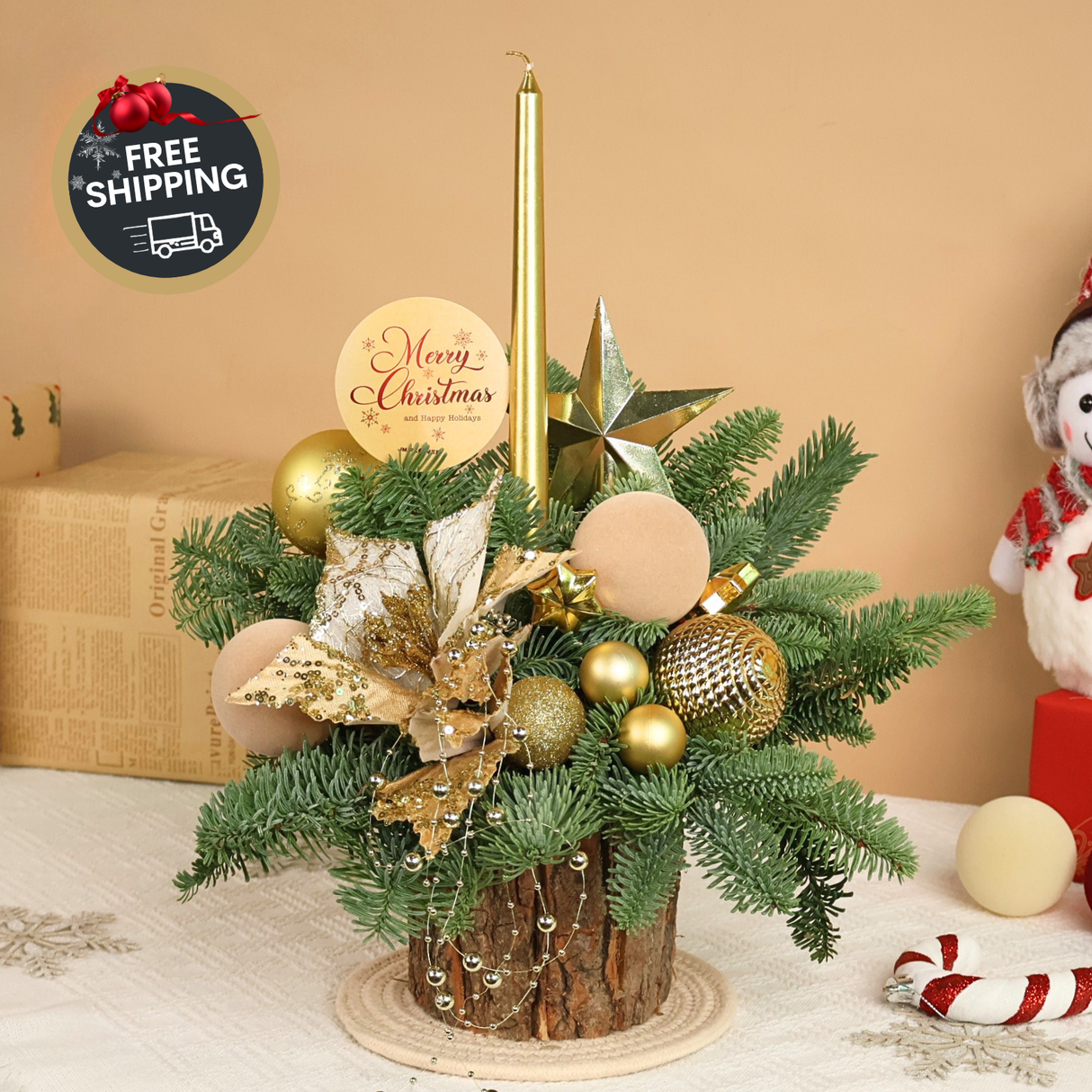 Golden Cypress - Christmas Arrangement