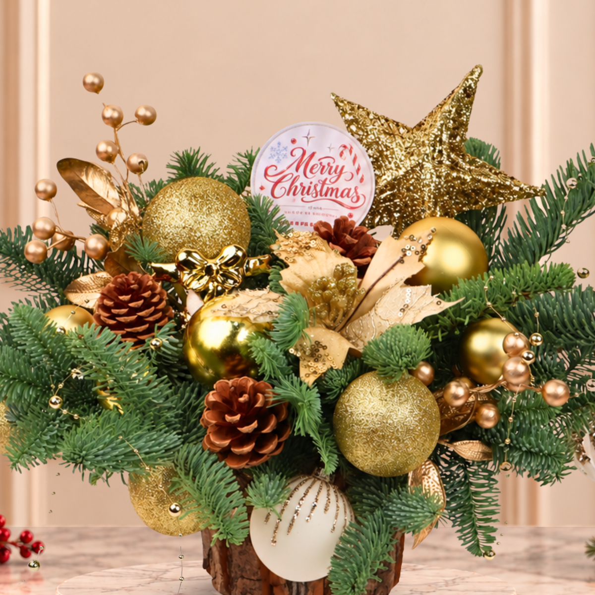 Golden Gleam - Christmas Arrangement