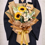 Golden Horizon (2 Sunflowers) - Flower Bouquet