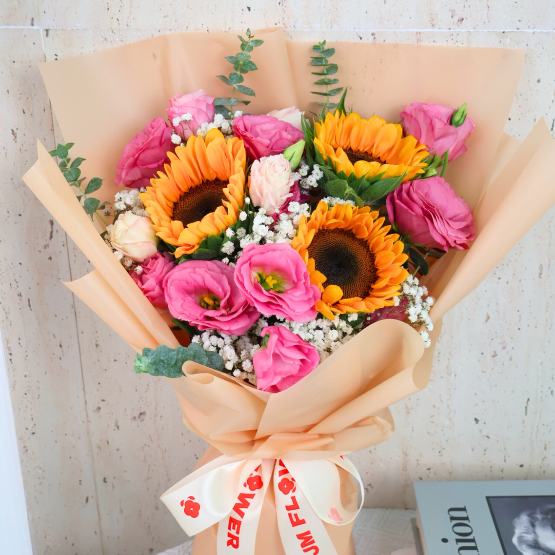 Gratitude Bloom (3 Sunflower) - Flower Bouquet