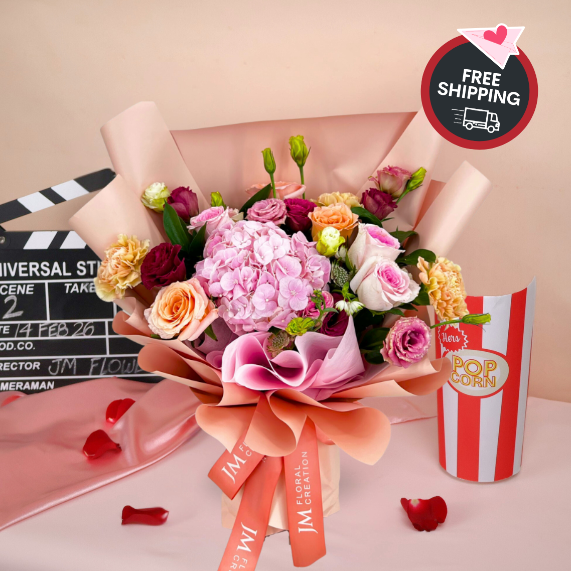 Hadley (6 Roses) - Valentine Flower Bouquet