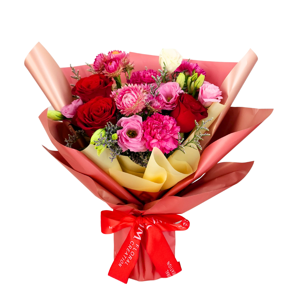 Happy Hearts (3 Roses, 3 Carnations)