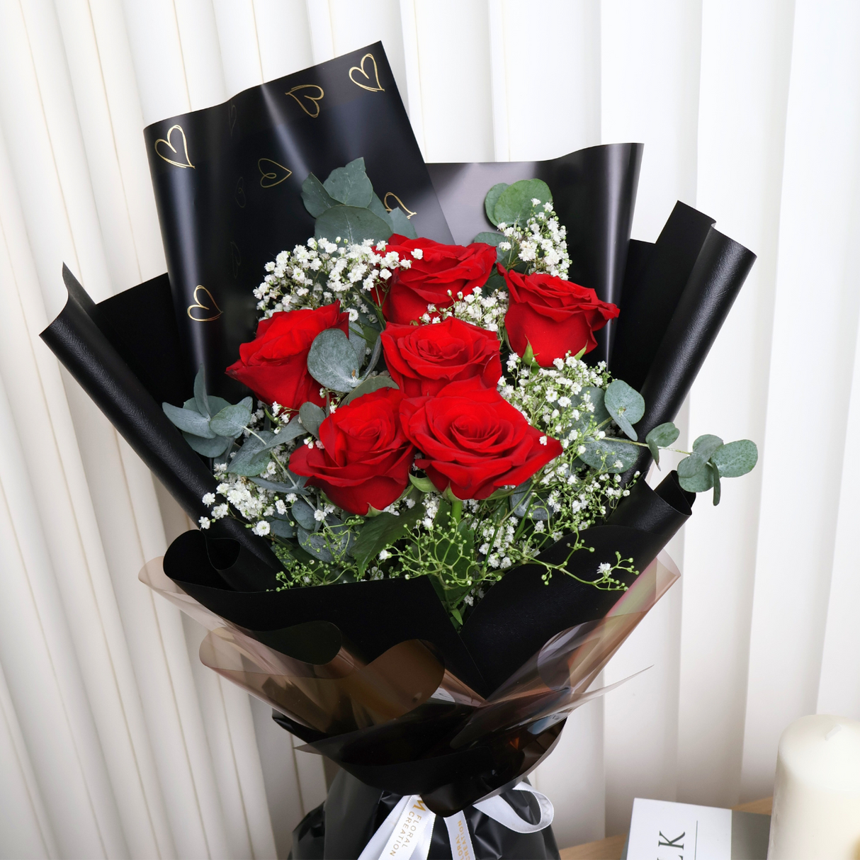 Heartfelt Praise (6 Roses) - Flower Bouquet