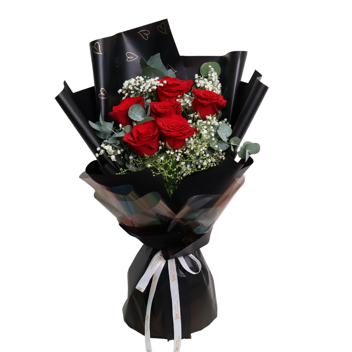 Heartfelt Praise (6 Roses) - Flower Bouquet