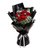 Heartfelt Praise (6 Roses) - Flower Bouquet