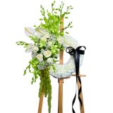 In His Light - Condolence Flower Stand