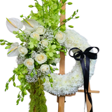 In His Light - Condolence Flower Stand