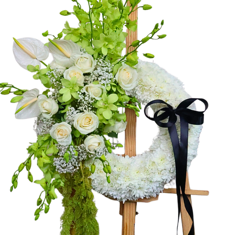 In His Light - Condolence Flower Stand