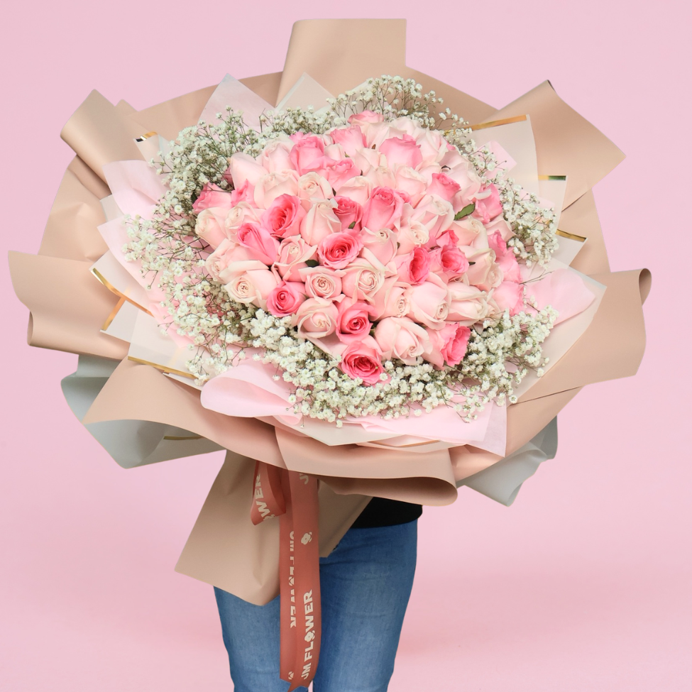 Infinite Heartbeat (99 Roses) - Flower Bouquet