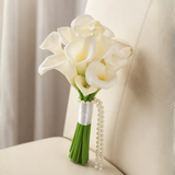 Ivory Grace (12 Calla Lilies) - Bridal Flower Bouquet