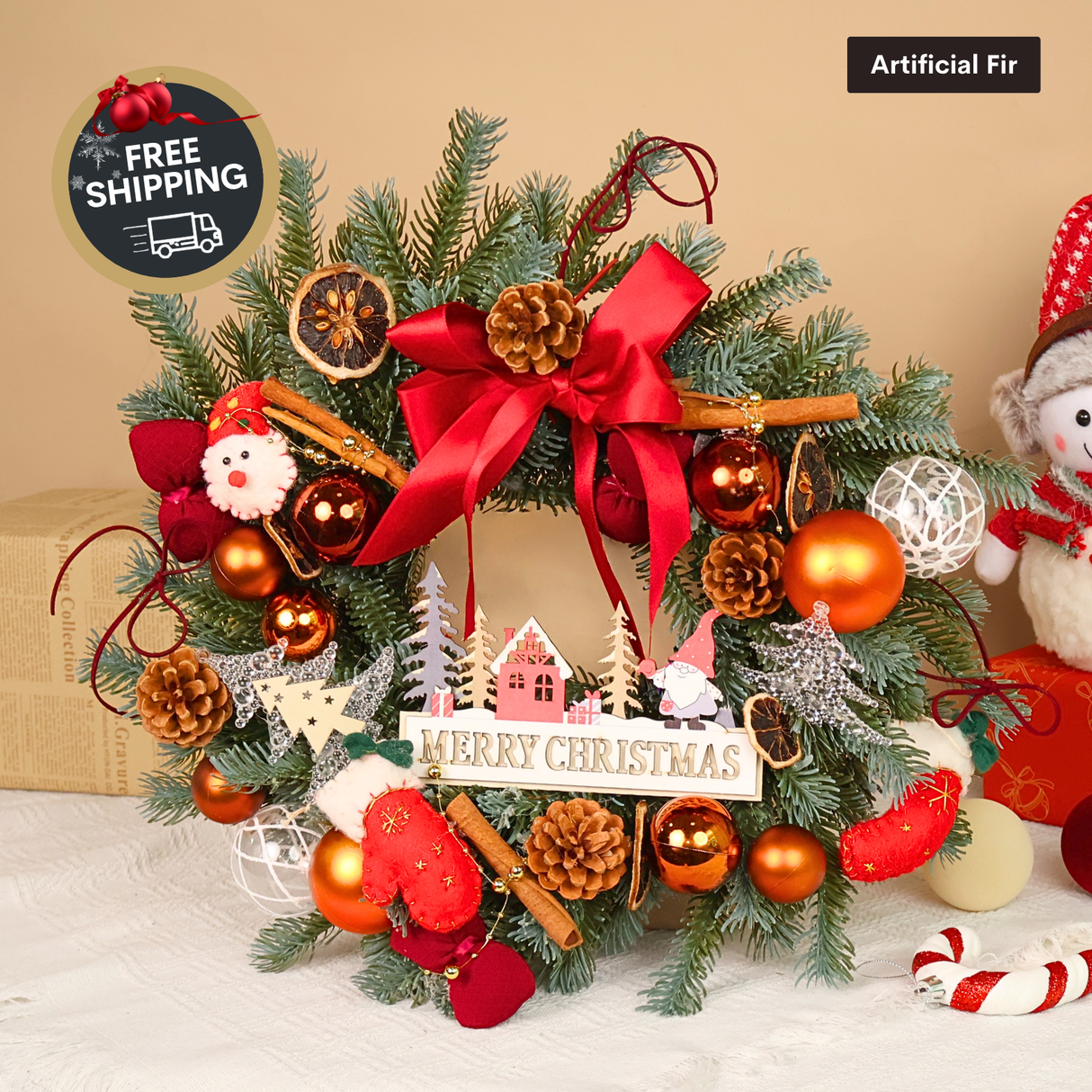 Jolly Glade - Christmas Artificial Wreath