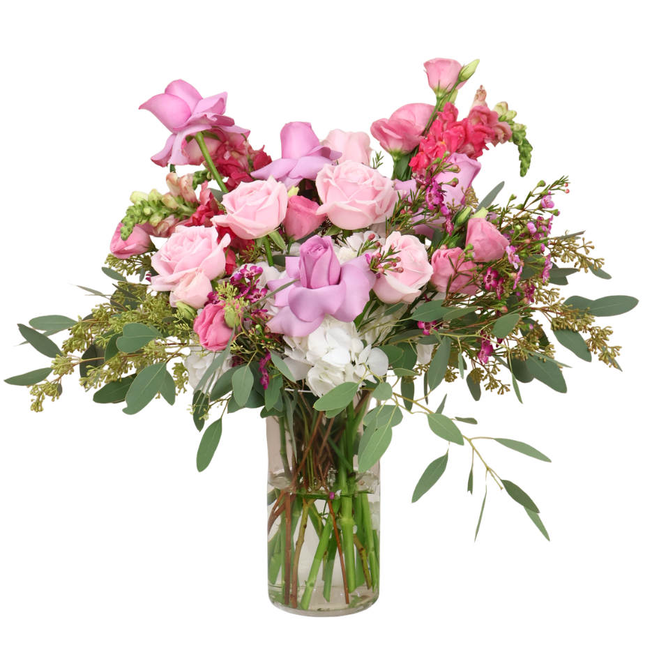 Kara (9 Roses) - Vase Arrangement