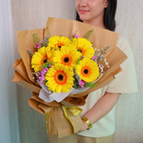Kiki (6 Gerbera) - Flower Bouquet