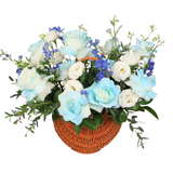 Lavinia (8 Roses) - Reflexed Rose Flower Basket