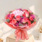 Loving Grace (Hydrangea, Rose, Rose Spray) - Flower Bouquet