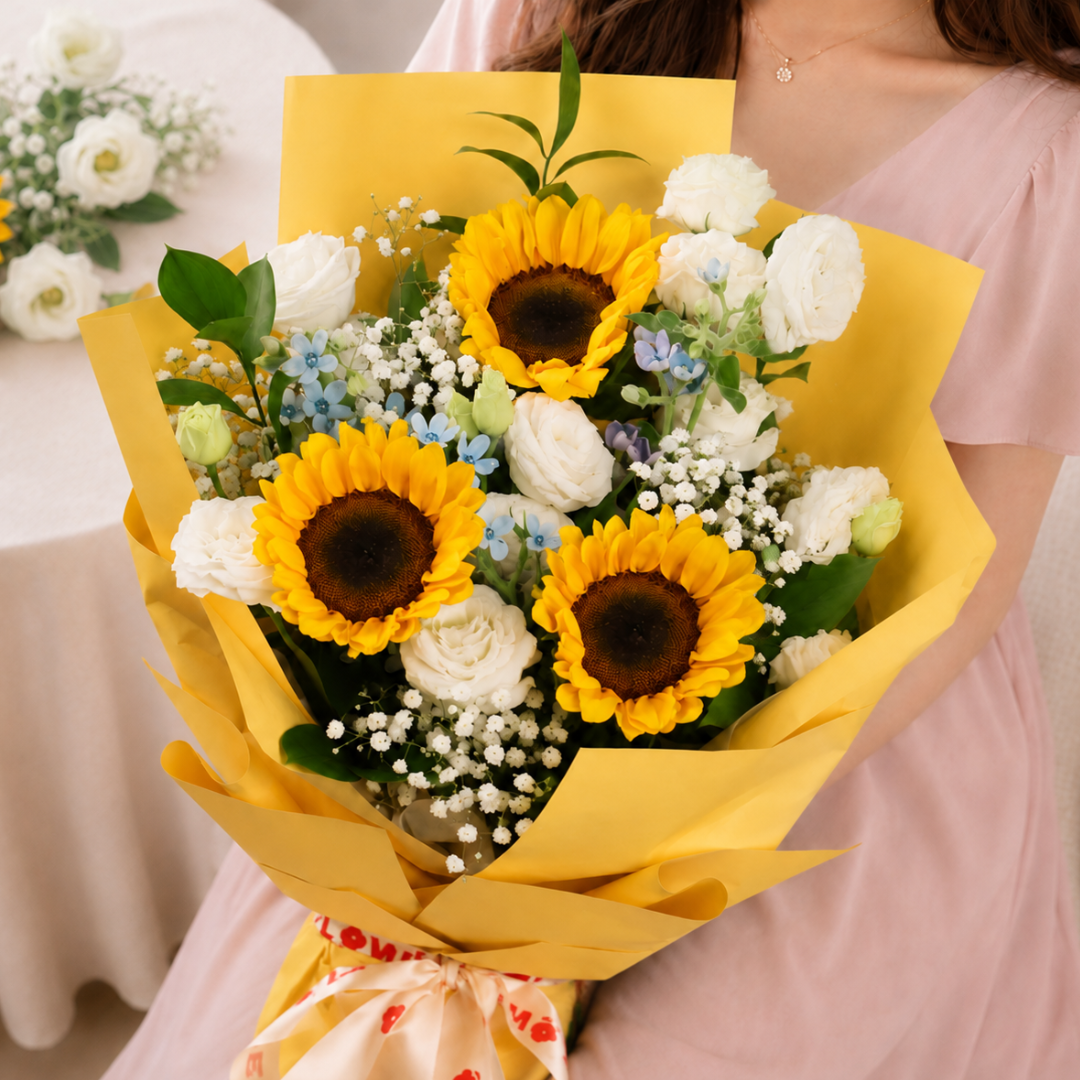 Maeve (3 Sunflowers) - Flower Bouquet