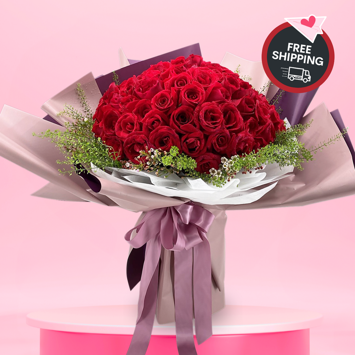 Magnificent (99 Roses) - Valentine Flower Bouquet