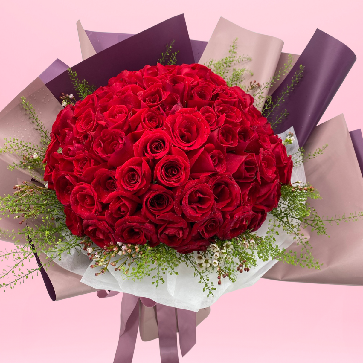 Magnificent (99 Roses) - Valentine Flower Bouquet