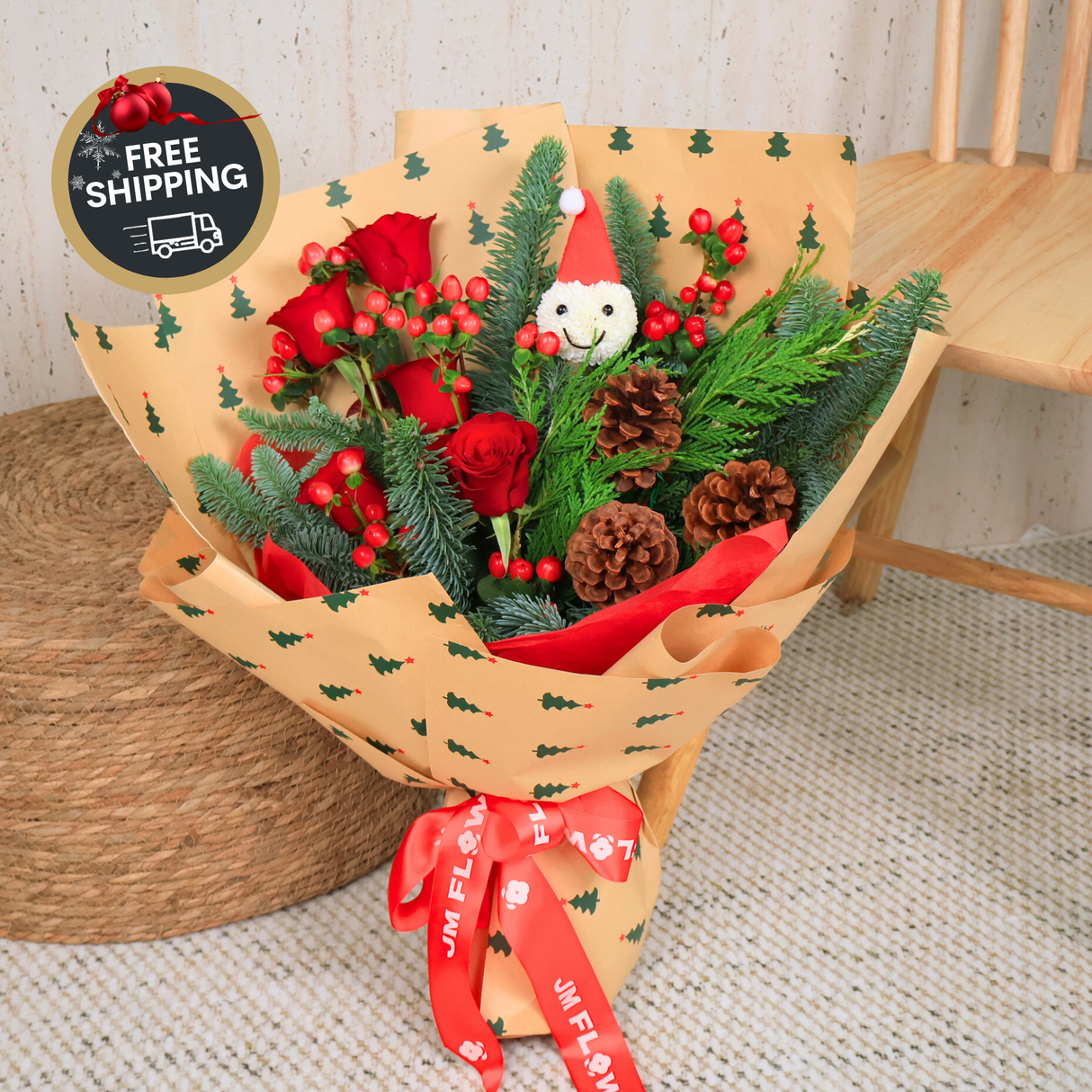 Merry Bright - Christmas Flower Bouquet