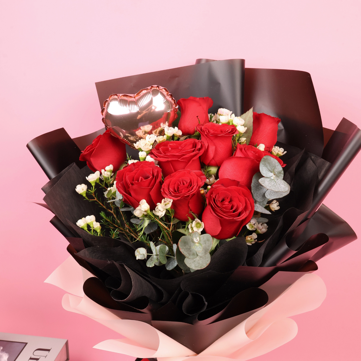 Midnight Love (9 Roses) - Flower Bouquet