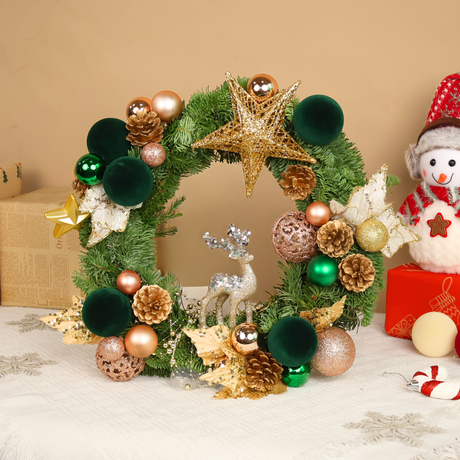 Mistletoe Gold - Christmas Nobilis Wreath