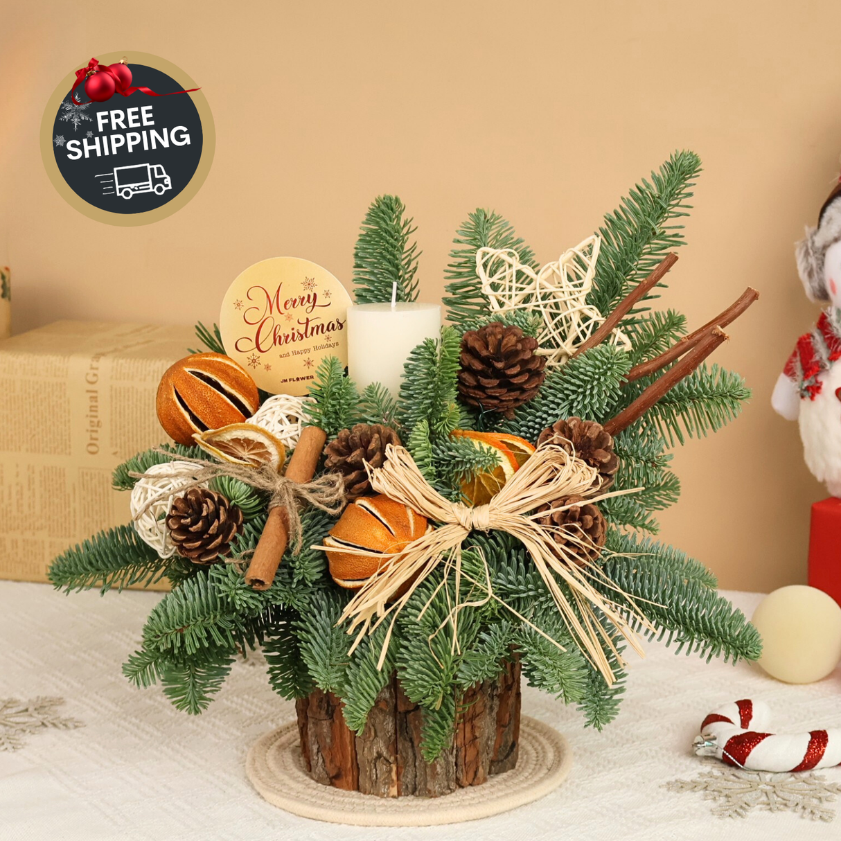 Natural Carol - Christmas Arrangement