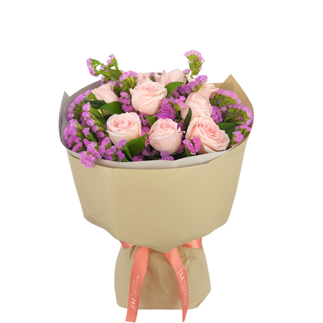 diana Pink Roses Bouquet Birthday Flower Bouquet Singapore