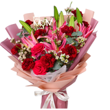 Nurturing Delights (2 Lilies, 10 Carnations)