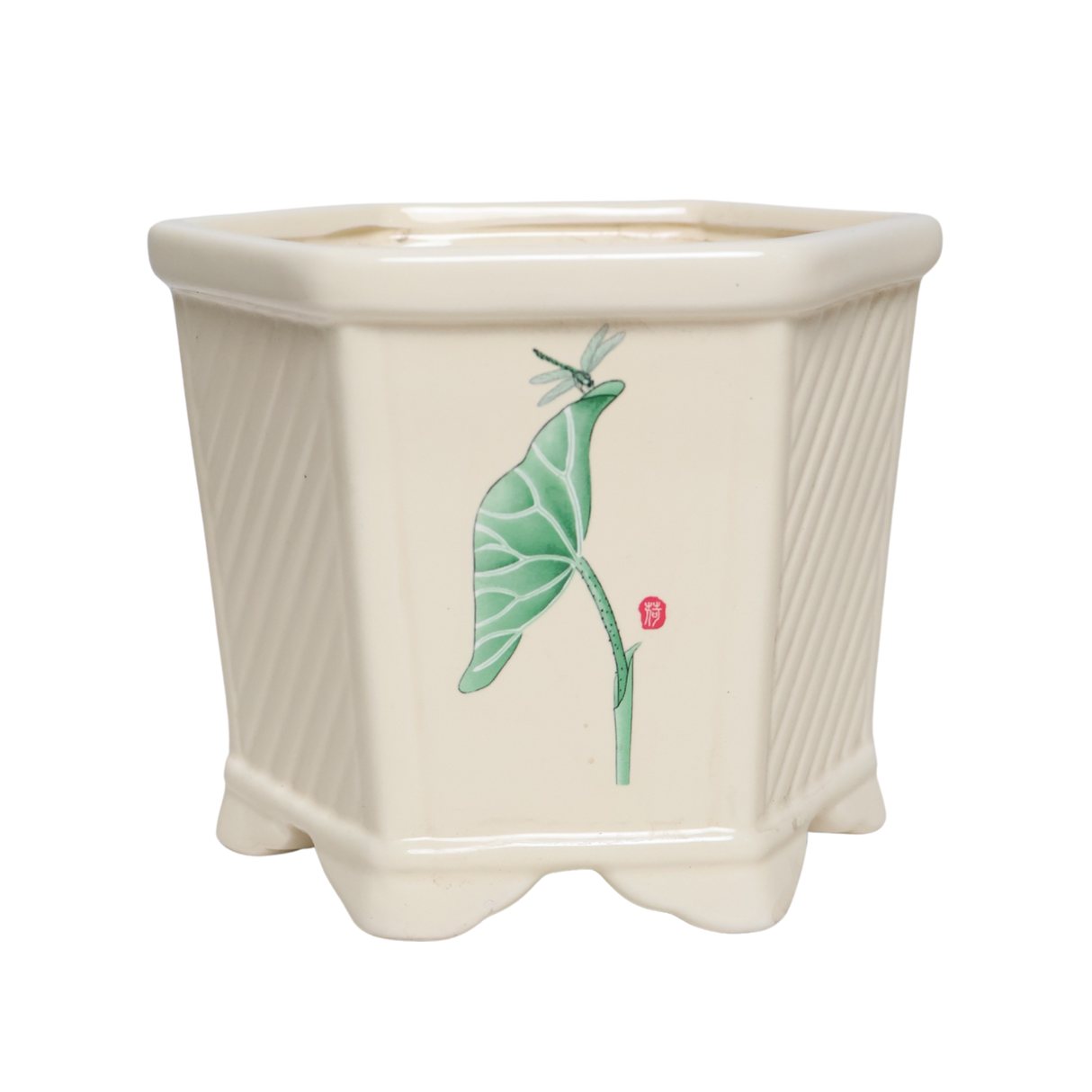 Beige Heritage Inspired Pot (POT G01593)