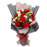 Pamper Joy (3 Freesia, 9 Carnations) - Flower Bouquet