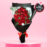 Passion (25 Premium Roses) - Valentine Giant Bouquet