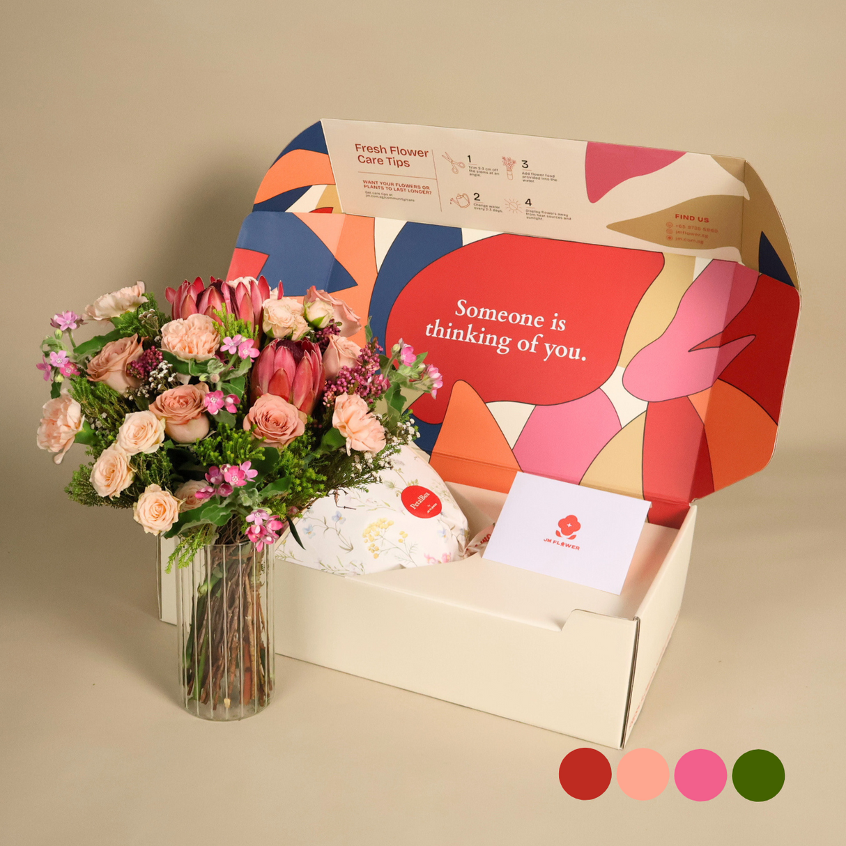 Peach Paradise - PetalBox Luxe Bouquet