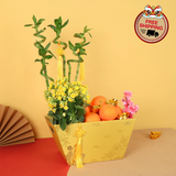 Lucky Citrus (18 Oranges) - Orange and Flower CNY Hamper