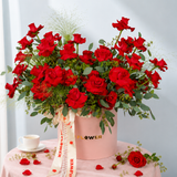 Penelope (33 Roses) - Reflexed Rose Flower Box