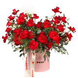 Penelope (33 Roses) - Reflexed Rose Flower Box