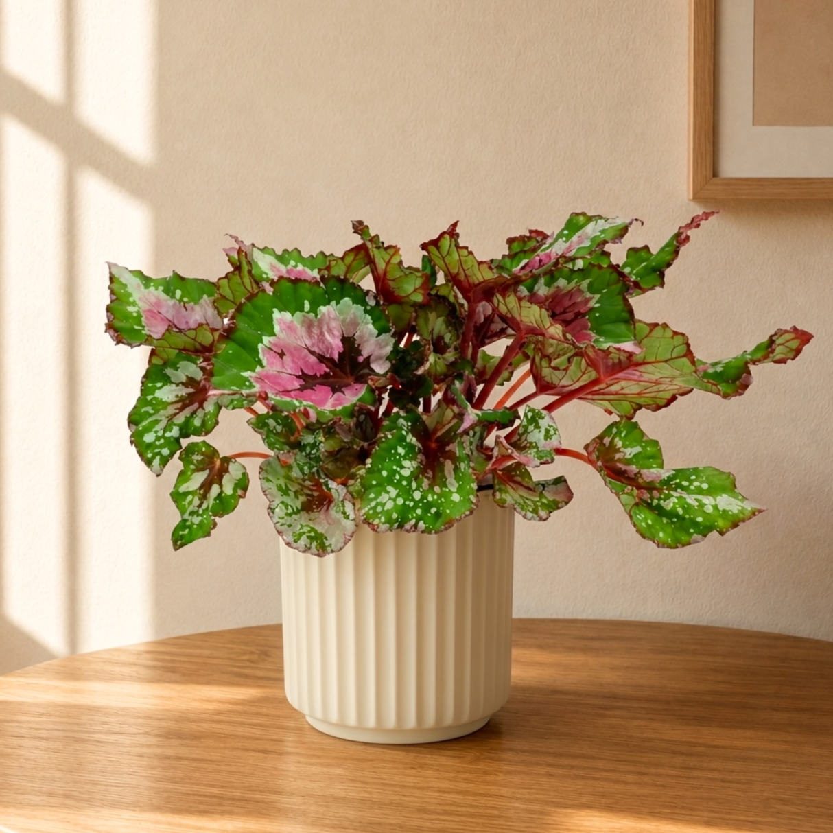 Begonia Alaska Creek Ceramic Pot