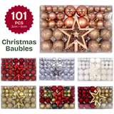 Premium Christmas Baubles Set (101pc)