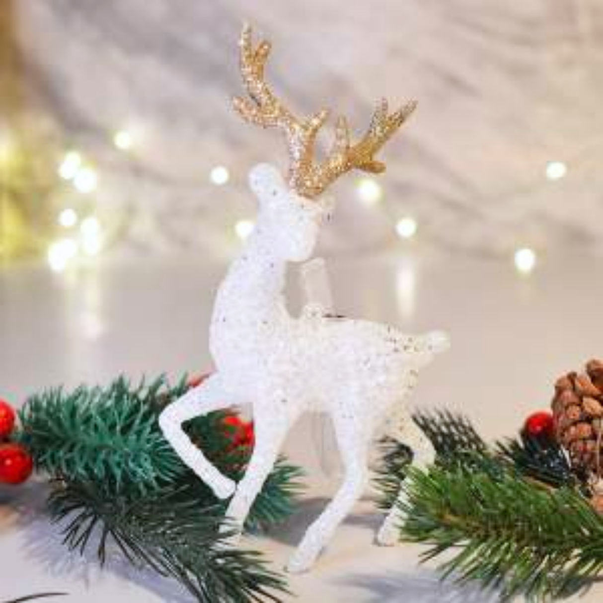 Christmas Deer Figurine - 2pcs