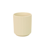 Pastel Ribbed Ceramic Pot