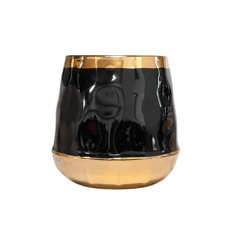 Glossy Gold Ceramic Pot