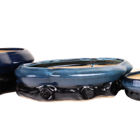 Sapphire Blue Bonsai Ceramic Pot