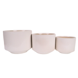 White Ridge Ceramic Pot