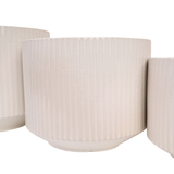 White Ridge Ceramic Pot