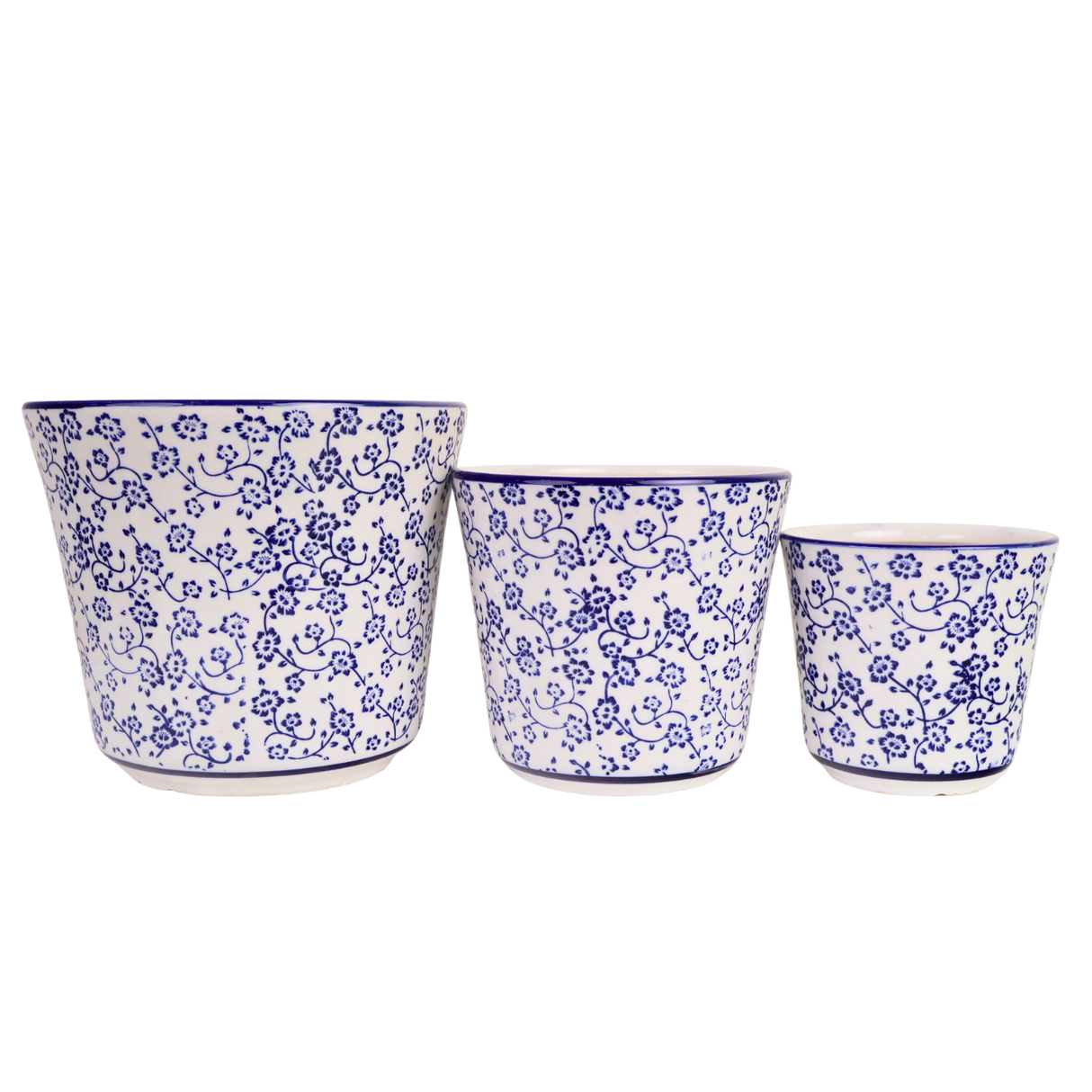 Blue Vine Ceramic Pot