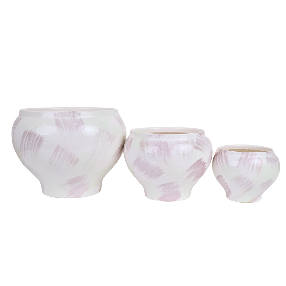 Ivory Pearl Ceramic Pot
