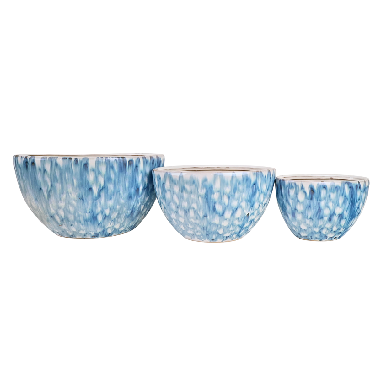 Ocean Blue Ceramic Pot
