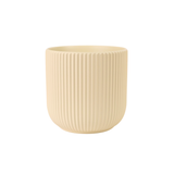 Soft Line Ridge Ceramic Pot
