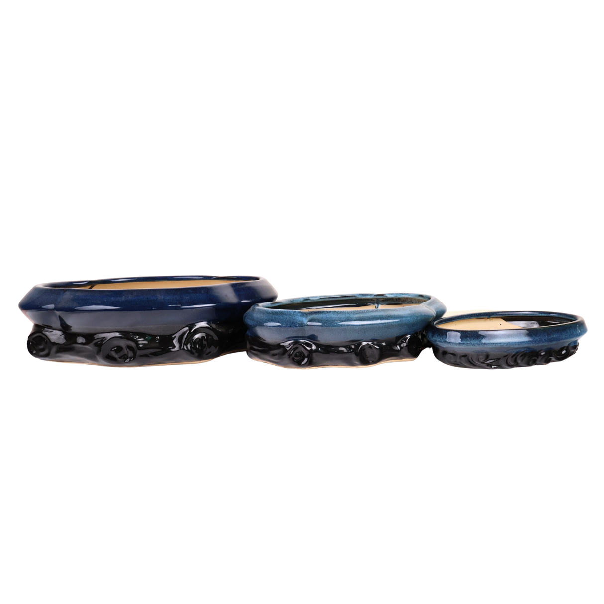 Sapphire Blue Bonsai Ceramic Pot